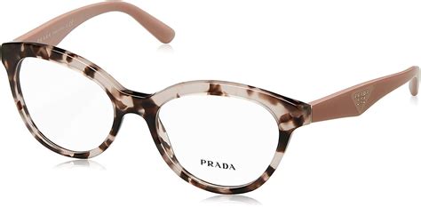 Prada TRIANGLE PR11RV Eyeglass Frames ROJ1O1 .